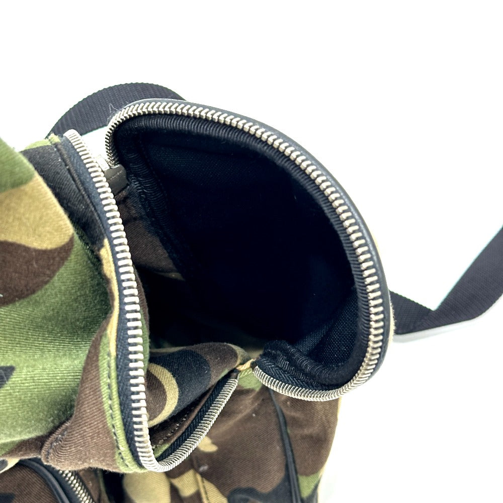 SAINT LAURENT PARIS 437110 Multi-Pocket Camouflage Camouflage Backpack Bag Rucksack Canvas/Leather Unisex Green