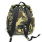SAINT LAURENT PARIS 437110 Multi-Pocket Camouflage Camouflage Backpack Bag Rucksack Canvas/Leather Unisex Green