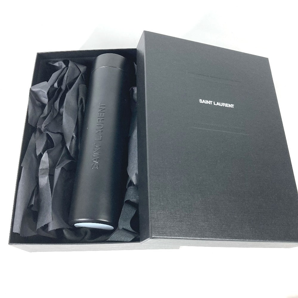 SAINT LAURENT PARIS 628204 Travel Mug (Metal) Cup, Water Bottle, Tableware, Interior, Water Bottle, Tumbler, Metal, Women's, Black