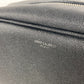 SAINT LAURENT PARIS 609347 Logo Grooming Case with Handle, Pouch, Second Bag, Leather, Men's, Black