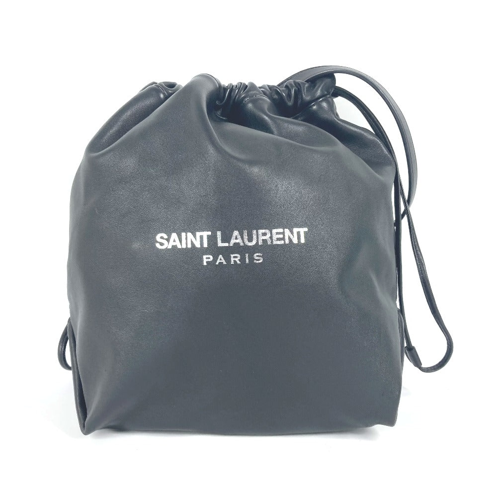 SAINT LAURENT PARIS 538447 ポーチ付き テディ teddy 巾着 チェーンバッグ 斜め掛け ショルダーバッグ レザー レディース