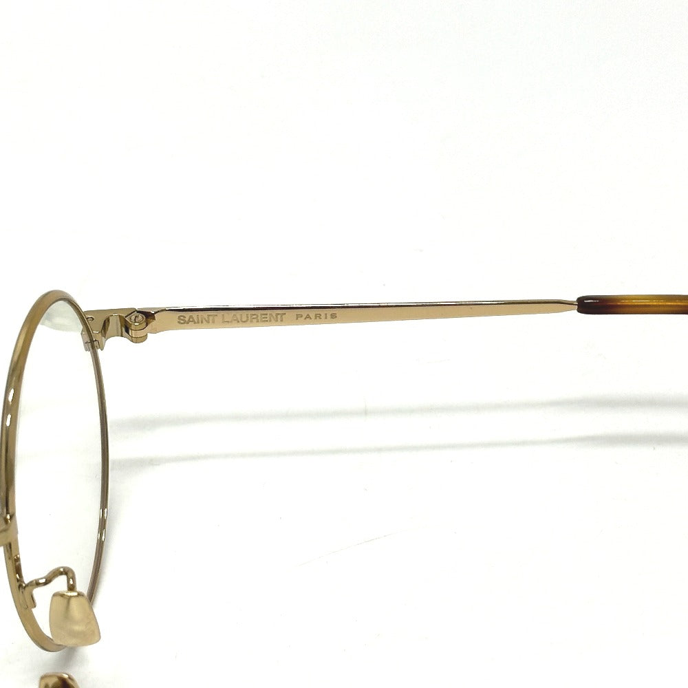 SAINT LAURENT PARIS SL 136 ZERO 伊達メガネ 眼鏡 メタル レディース ゴールド - brandshop-reference