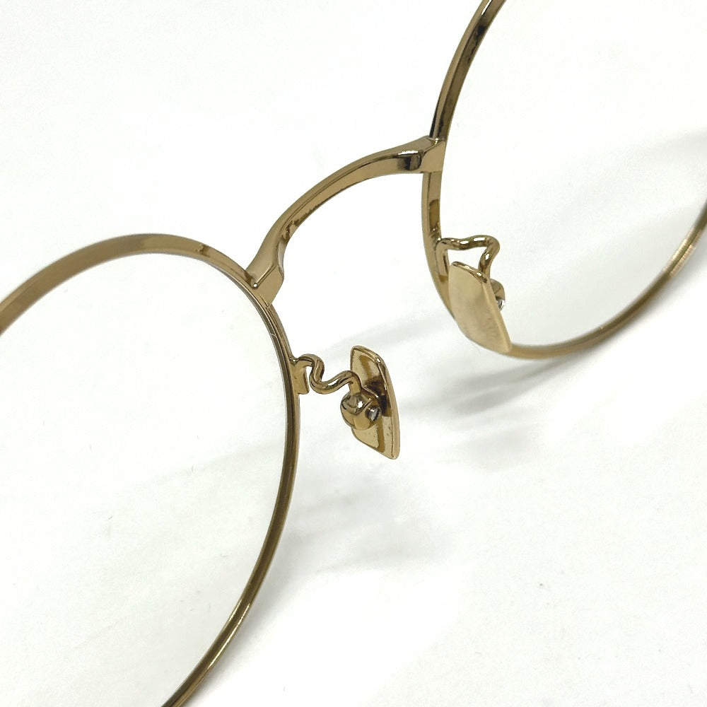 SAINT LAURENT PARIS SL 136 ZERO 伊達メガネ 眼鏡 メタル レディース ゴールド - brandshop-reference
