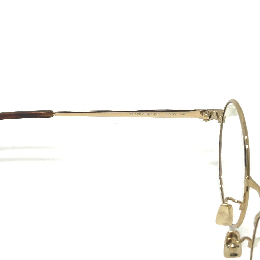 SAINT LAURENT PARIS SL 136 ZERO 伊達メガネ 眼鏡 メタル レディース ゴールド - brandshop-reference