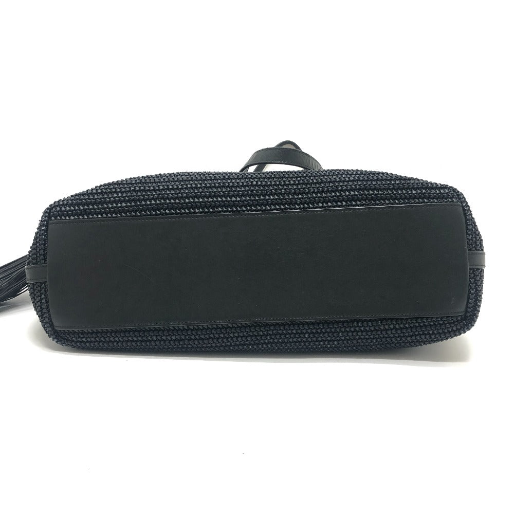 SAINT LAURENT PARIS 490793 タッセル カバン かごバッグ 肩掛け トートバッグ レディース ブラック