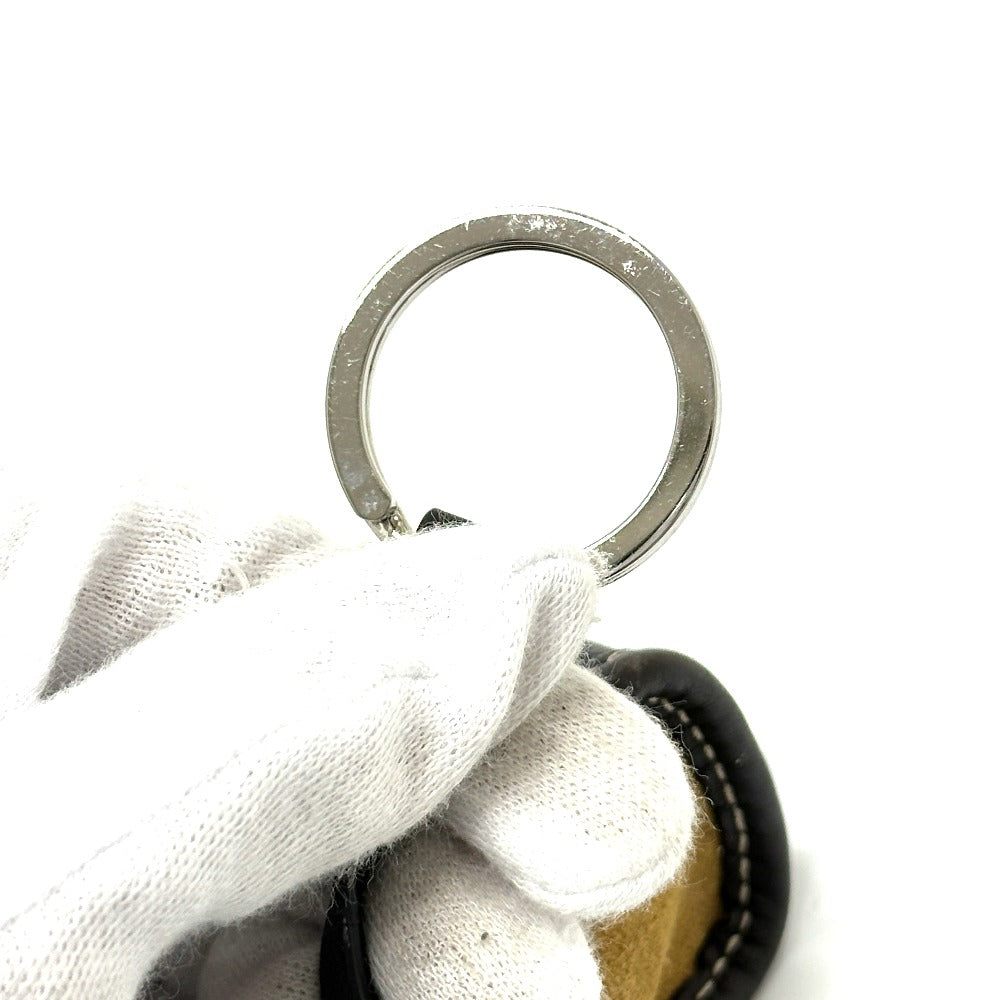 LOEWE 290612 アマソナ マイクロミニ ポーチ キーチェーン ハンドバッグ スエード レディース ベージュ - brandshop-reference