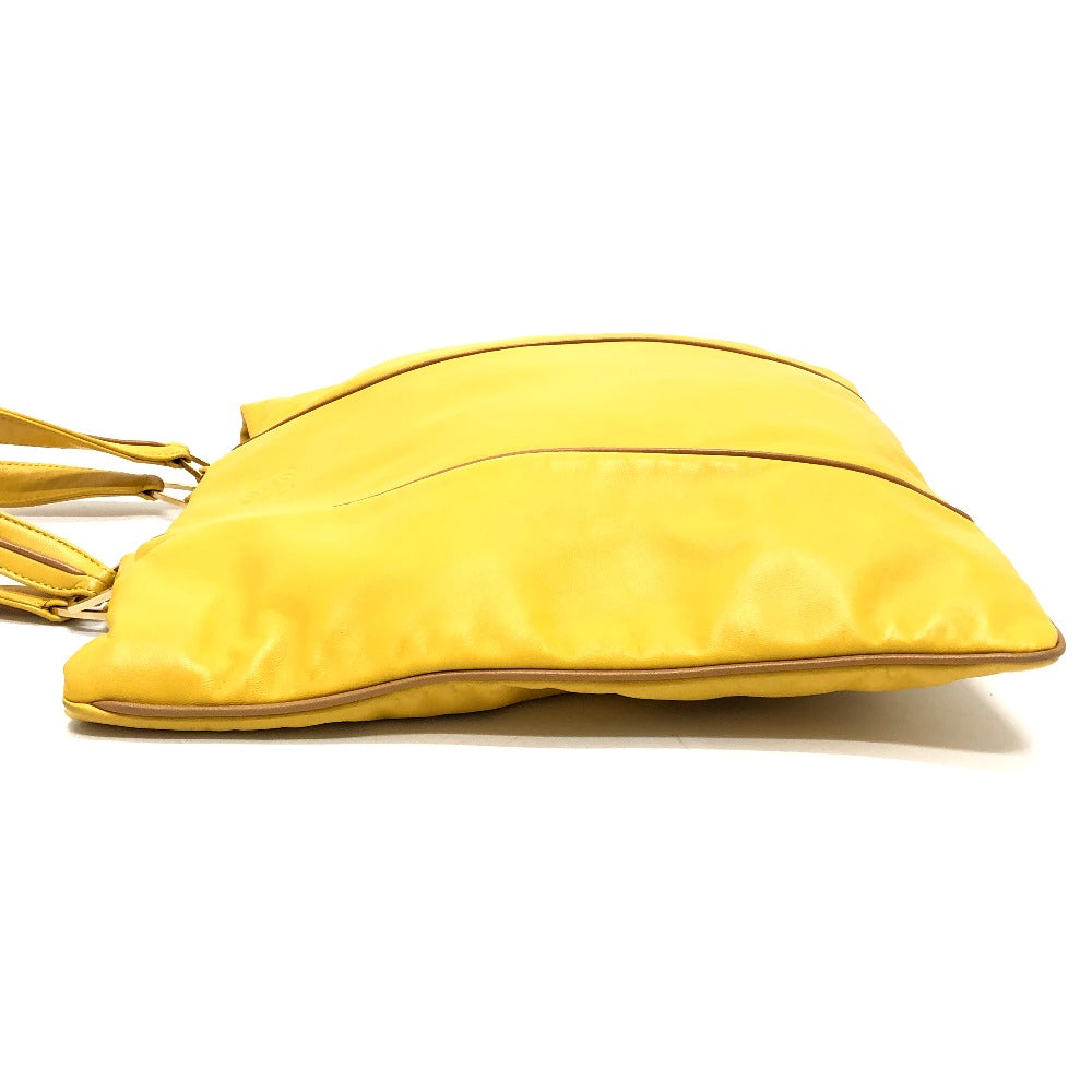 LOEWE Logo Anag Lamb Handbag, vertical, flat Tote Bag Leather yellow Used