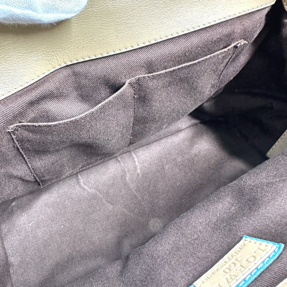 LOEWE 160周年 カバン ハンドバッグ トートバッグ ミニ ボストンバッグ レザー/スエード レディース ブルー - brandshop-reference