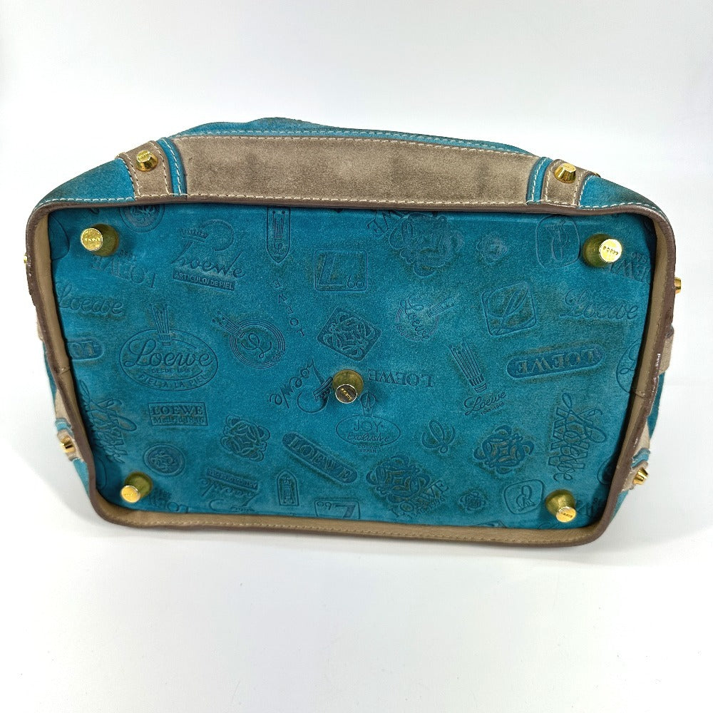 LOEWE 160周年 カバン ハンドバッグ トートバッグ ミニ ボストンバッグ レザー/スエード レディース ブルー - brandshop-reference