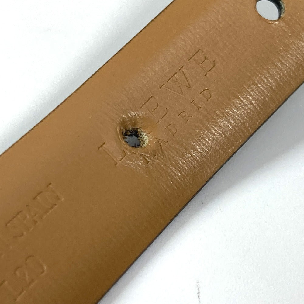 LOEWE ロゴ バックル ベルト レザー レディース ブラック - brandshop-reference