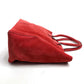 LOEWE Logo Leo Bag Shoulder Bag Handbag Tote Bag Suede Women's Red