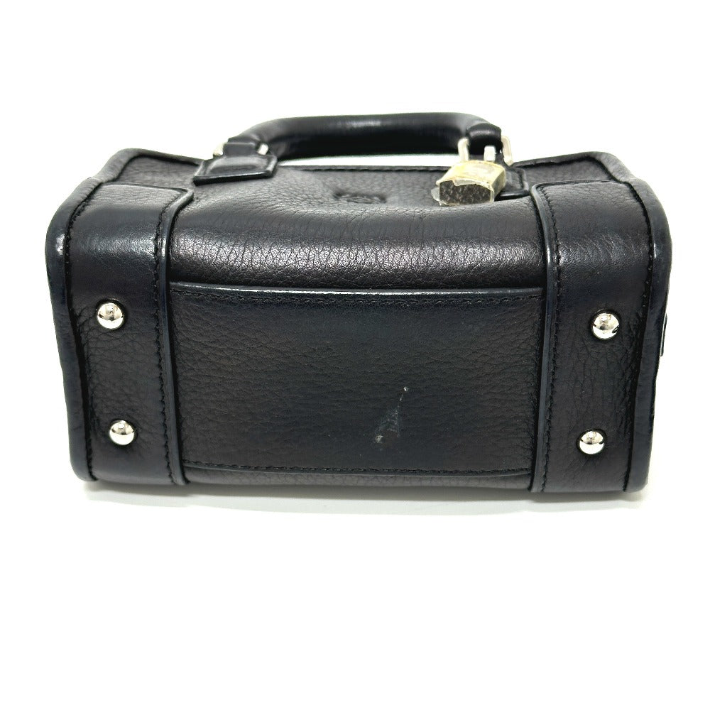 LOEWE 339.79.039 アマソナ マイクロミニ 2WAY 肩掛け 斜め掛け ショルダーバッグ レザー レディース ブラック - brandshop-reference