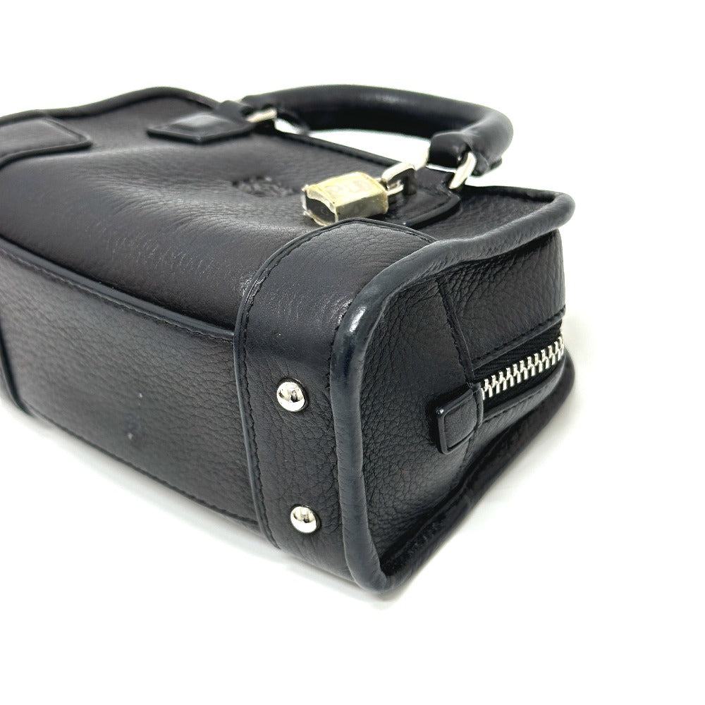LOEWE 339.79.039 アマソナ マイクロミニ 2WAY 肩掛け 斜め掛け ショルダーバッグ レザー レディース ブラック - brandshop-reference