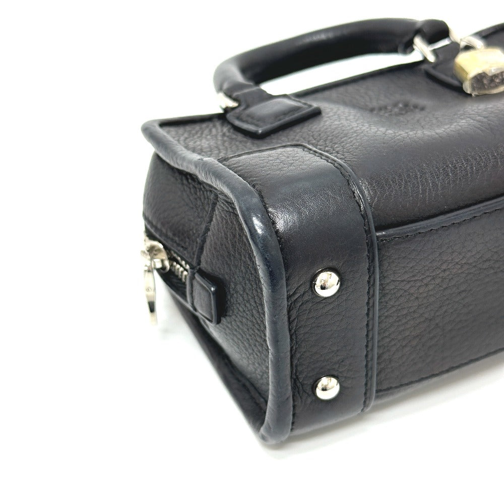 LOEWE 339.79.039 アマソナ マイクロミニ 2WAY 肩掛け 斜め掛け ショルダーバッグ レザー レディース ブラック - brandshop-reference