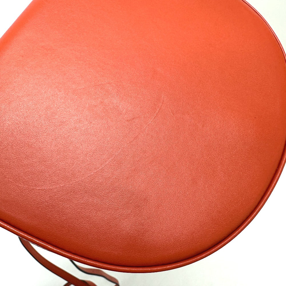 LOEWE アナグラム ヒール カバン 斜め掛け 肩掛け ショルダーバッグ レザー レディース オレンジ - brandshop-reference