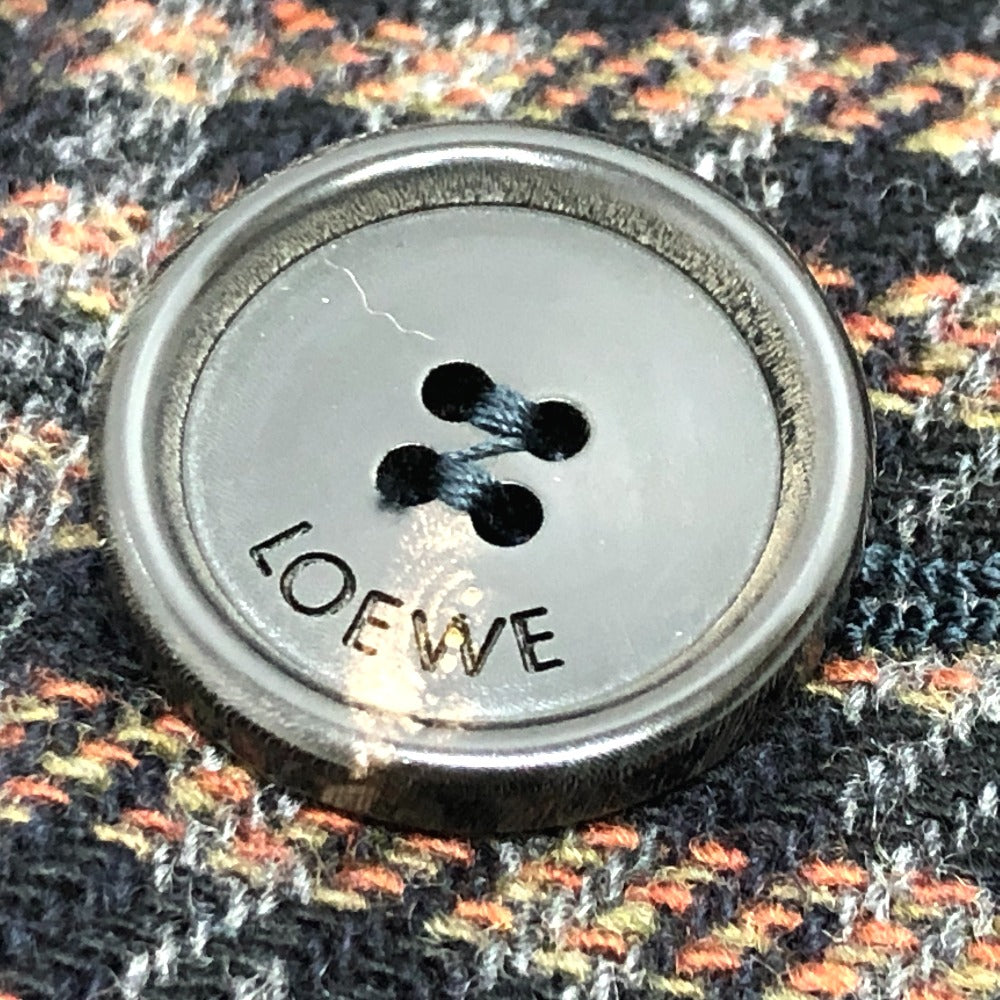 LOEWE H526Y01W37 リバーシブル チェック柄 コート アウター  ロングコート ウール メンズ ブラウン - brandshop-reference