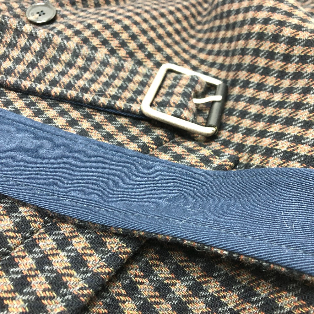 LOEWE H526Y01W37 リバーシブル チェック柄 コート アウター  ロングコート ウール メンズ ブラウン - brandshop-reference