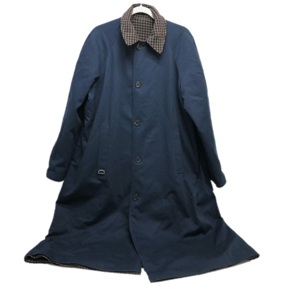 LOEWE H526Y01W37 リバーシブル チェック柄 コート アウター  ロングコート ウール メンズ ブラウン - brandshop-reference