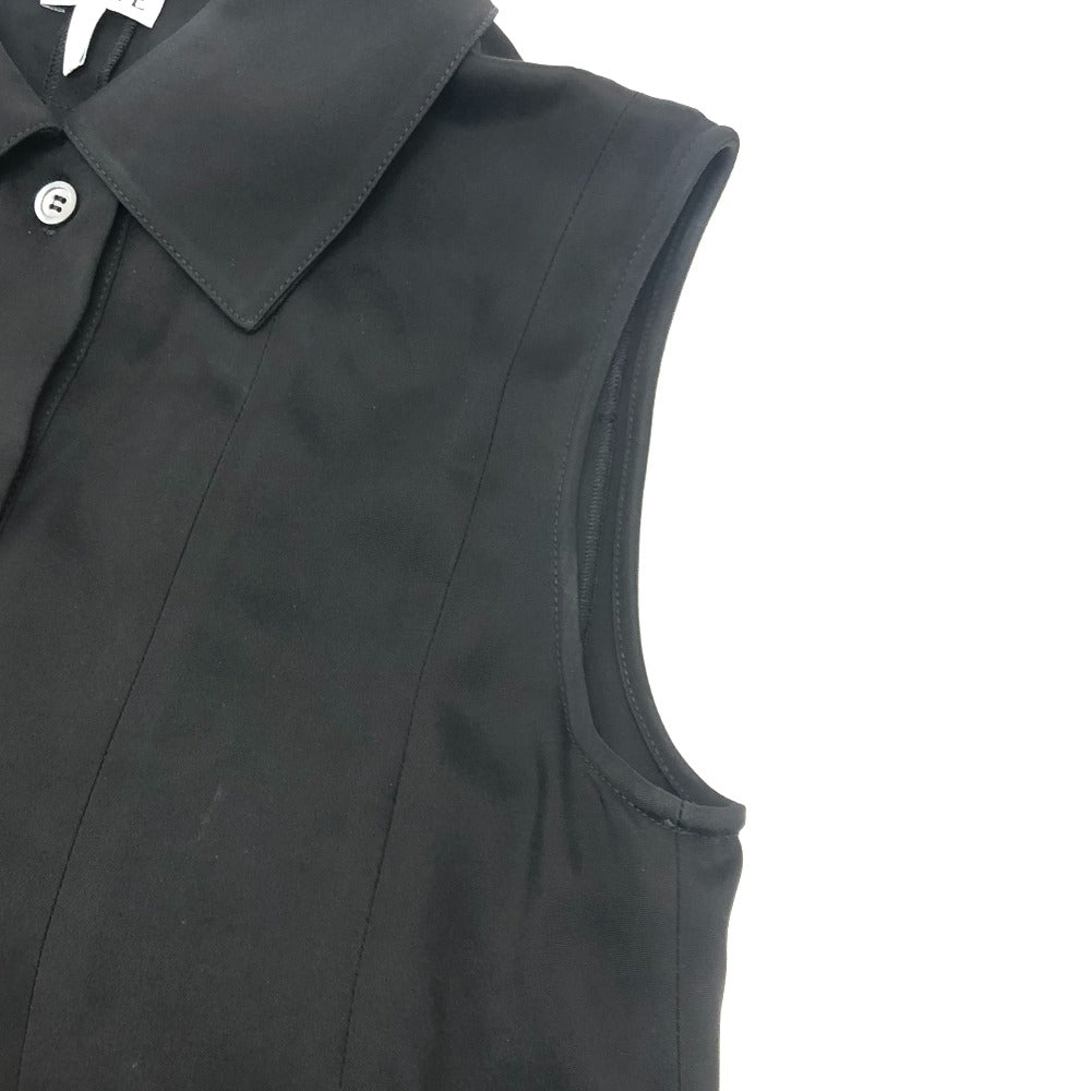 LOEWE S359Y09XG5 トラペーズ ショートドレス アパレル ノースリーブ ひざ丈 ポケット付き ワンピース レーヨン レディース ブラック