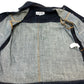 LOEWE S359Y50X77 Workwear Denim Jacket Apparel Logo Leather Pocket Jacket Cotton Denim Women's Blue