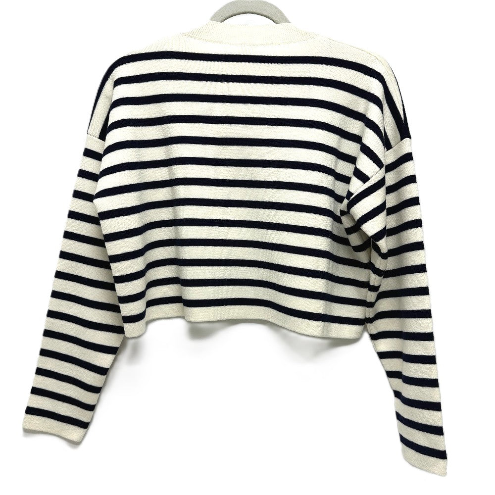 LOEWE S359Y14KF4 Anagram Border Short Length Apparel Sweater Wool Women's White