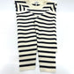 LOEWE S359Y14KF4 Anagram Border Short Length Apparel Sweater Wool Women's White