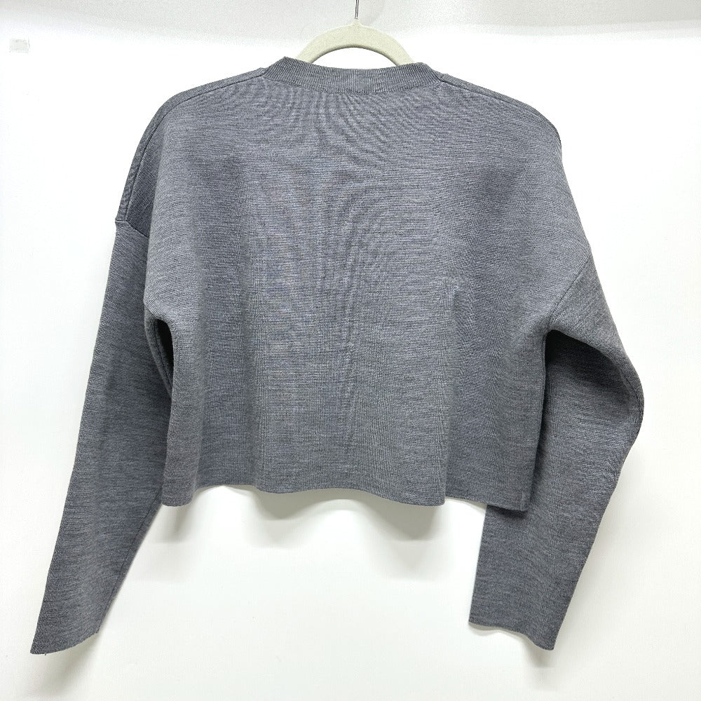 LOEWE S540Y14KBG Anagram Short-Length Apparel Sweater Wool Women's Gray