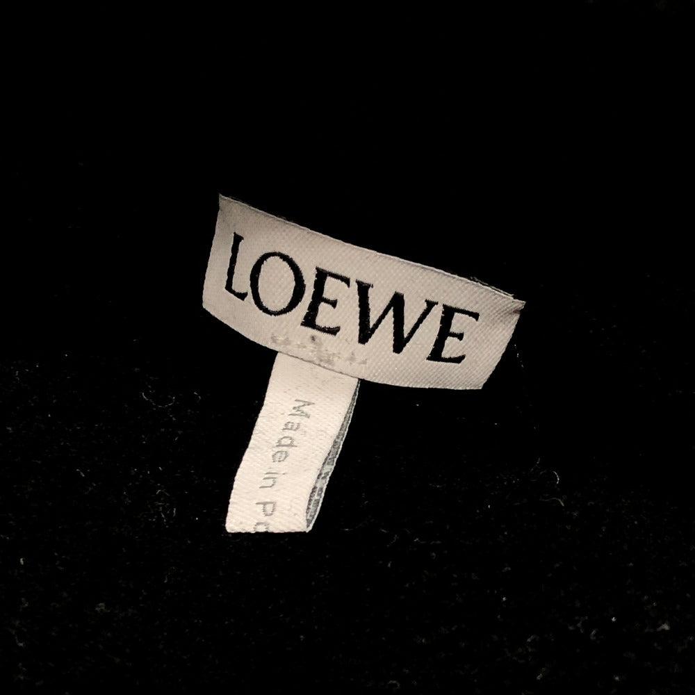 LOEWE S359Y25X45 プルオーバー アパレル トップス クロップド丈 ショート丈 フーディ パーカー コットン レディース ブラック