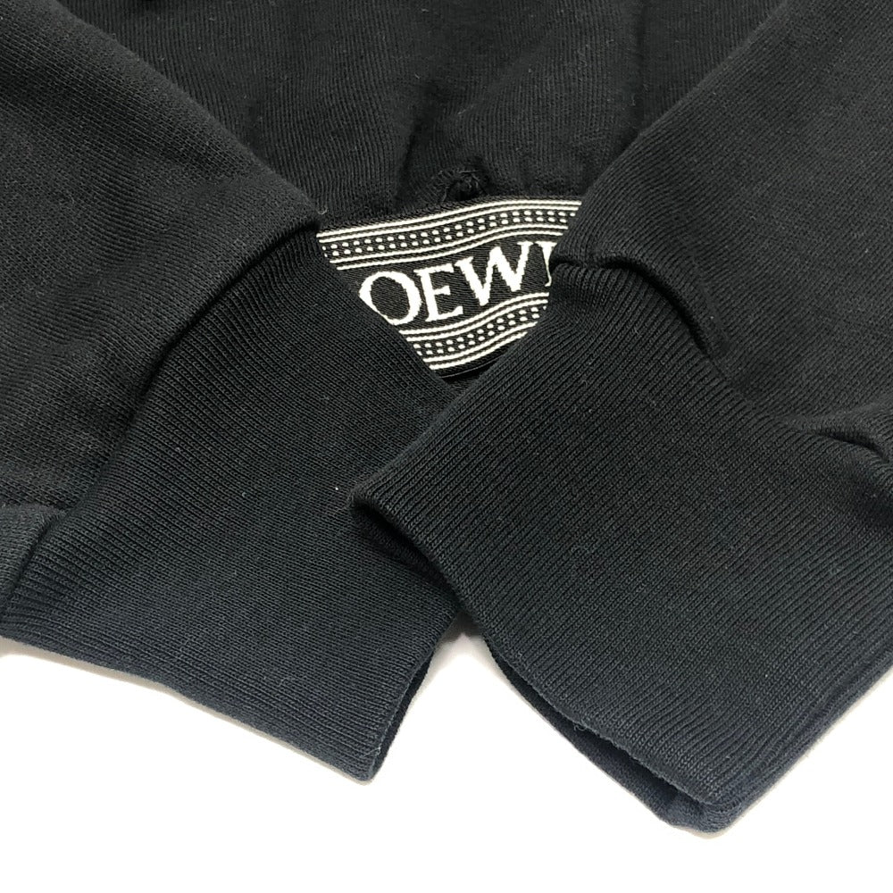 LOEWE S359Y25X45 プルオーバー アパレル トップス クロップド丈 ショート丈 フーディ パーカー コットン レディース ブラック