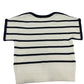 LOEWE S359Y55K79 Anagram Stripes Knit short-sleeved sleeveless apparel sweater cotton White/Navy Used