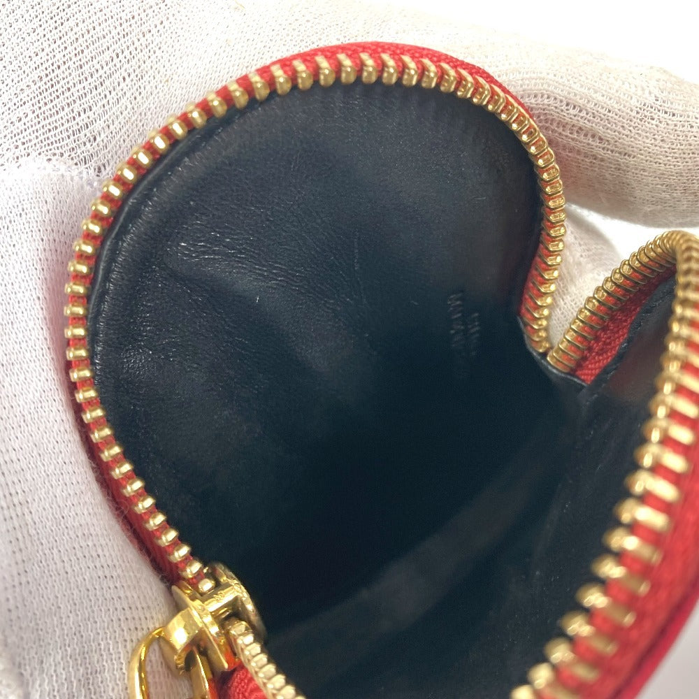 LOEWE アナグラムロゴ ハート 財布 小銭入れ コインケース レザー レディース レッド - brandshop-reference