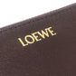 LOEWE Pebble Logo Card Case Fragment Case L-shaped Zipper Coin Case Leather Ladies Wine Red