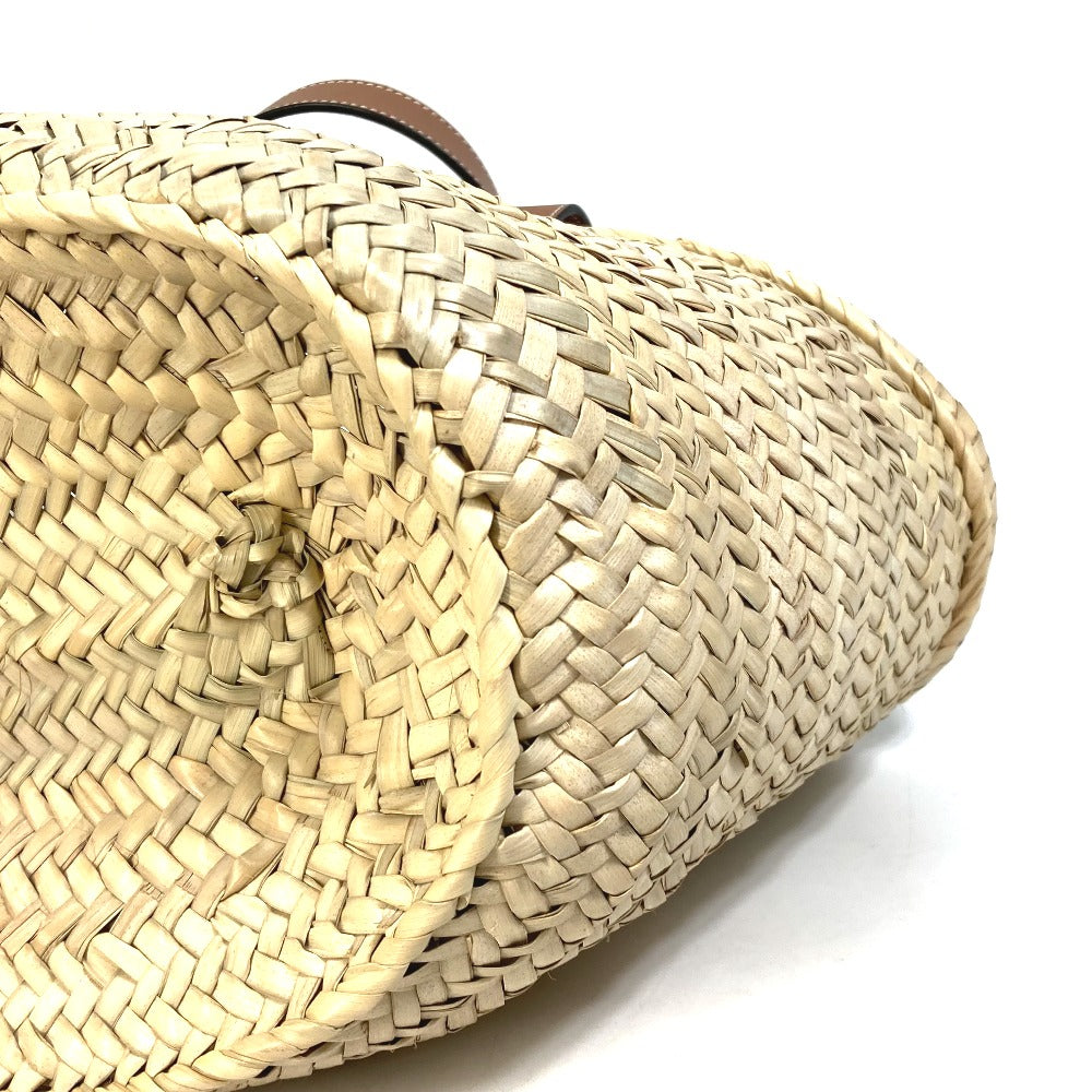 LOEWE A223S92X01 アナグラム ショルダーバッグ 肩掛け バスケットバッグ ミディアム かごバッグ カバン カゴバッグ トートバッグ ストロー レディース オレンジ - brandshop-reference