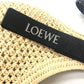 LOEWE APNCPHHX02 Punch Hole Hobo Mini Straw bag Shoulder Bag Raffia Natural / Black Beige Used