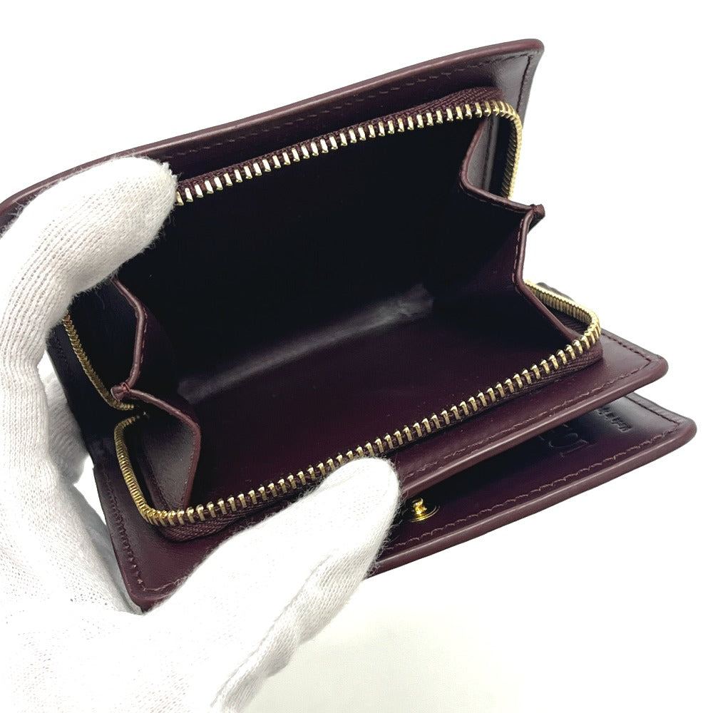 LOEWE C510Z41X01 パズル コンパクト ジップウォレット ミニ財布 二つ折り 財布 折りたたみ財布 2つ折り財布 レザー レディース マルチカラー
