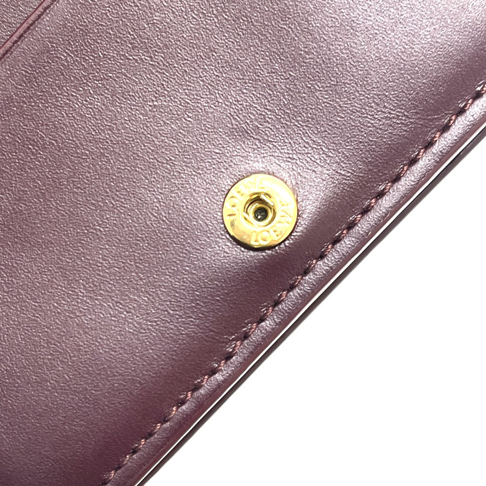 LOEWE C510Z41X01 パズル コンパクト ジップウォレット ミニ財布 二つ折り 財布 折りたたみ財布 2つ折り財布 レザー レディース マルチカラー
