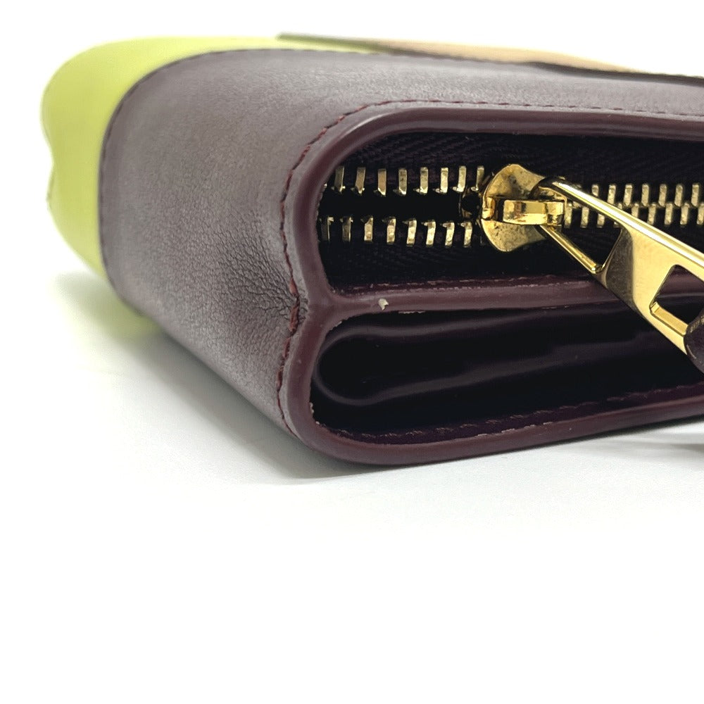 LOEWE C510Z41X01 パズル コンパクト ジップウォレット ミニ財布 二つ折り 財布 折りたたみ財布 2つ折り財布 レザー レディース マルチカラー