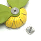 LOEWE 2026 Spring/Summer Flower Pin Brooch Accessories fashion accessories Brooch Leather Green/yellow Used