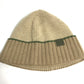LOEWE Anagram Logo Beanie Hat, Knit Cap, Wool, Women's, Beige