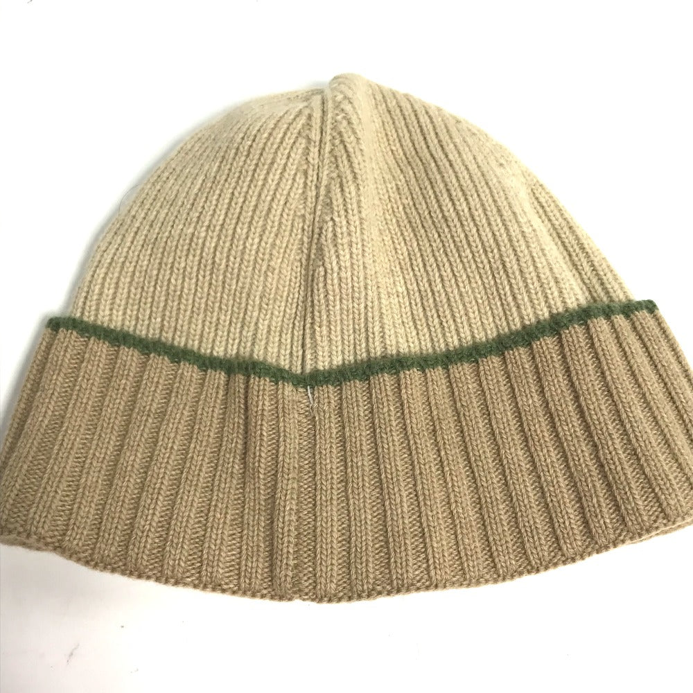 LOEWE Anagram Logo Beanie Hat, Knit Cap, Wool, Women's, Beige