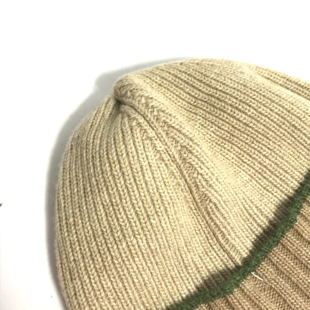 LOEWE Anagram Logo Beanie Hat, Knit Cap, Wool, Women's, Beige