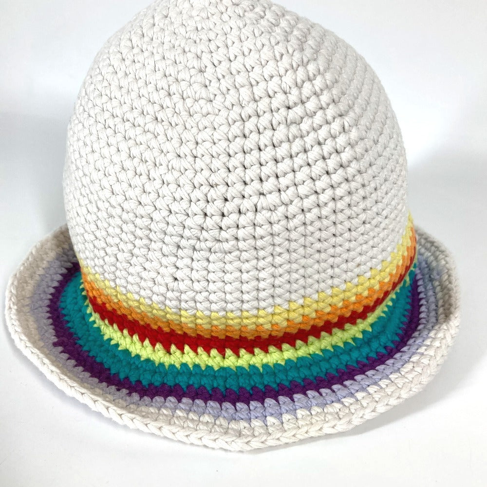 LOEWE ニット レインボー ロゴ ハット帽 帽子 バケットハット ボブハット ハット コットン レディース マルチカラー - brandshop-reference