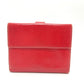 LOEWE アナグラム 財布 ウォレット コンパクトウォレット 2つ折り財布 レザー レディース レッド