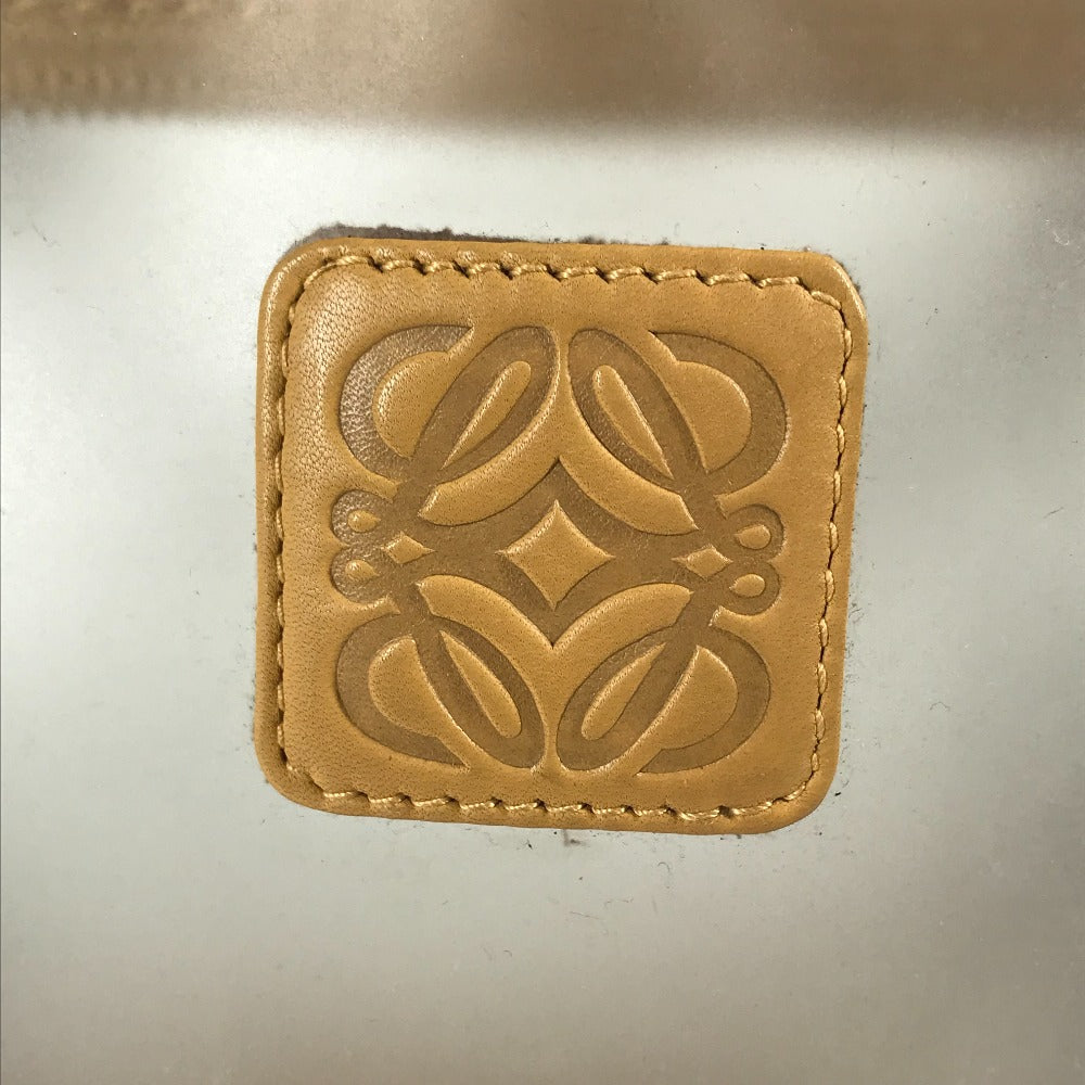 LOEWE 160周年限定 ミニボストンバッグ カバン アマソナ ロゴ ハンドバッグ ビニール/レザー レディース ベージュ - brandshop-reference