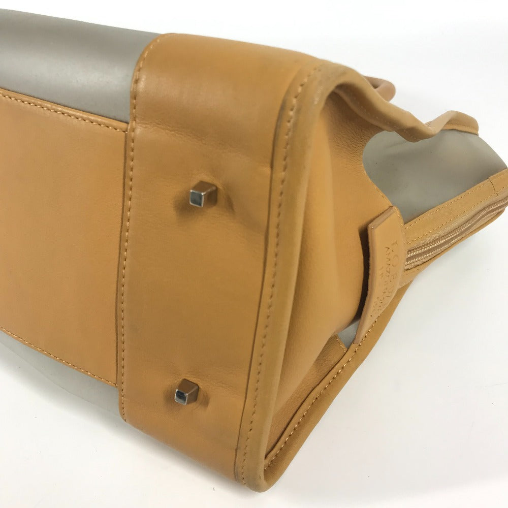 LOEWE 160周年限定 ミニボストンバッグ カバン アマソナ ロゴ ハンドバッグ ビニール/レザー レディース ベージュ - brandshop-reference