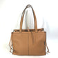 LOEWE Anagram Medium Cushion Tote Shoulder Bag in Camel Brown Leather