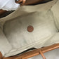LOEWE Anagram Medium Cushion Tote Shoulder Bag in Camel Brown Leather