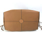 LOEWE Anagram Medium Cushion Tote Shoulder Bag in Camel Brown Leather