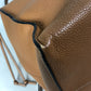 LOEWE Anagram Medium Cushion Tote Shoulder Bag in Camel Brown Leather