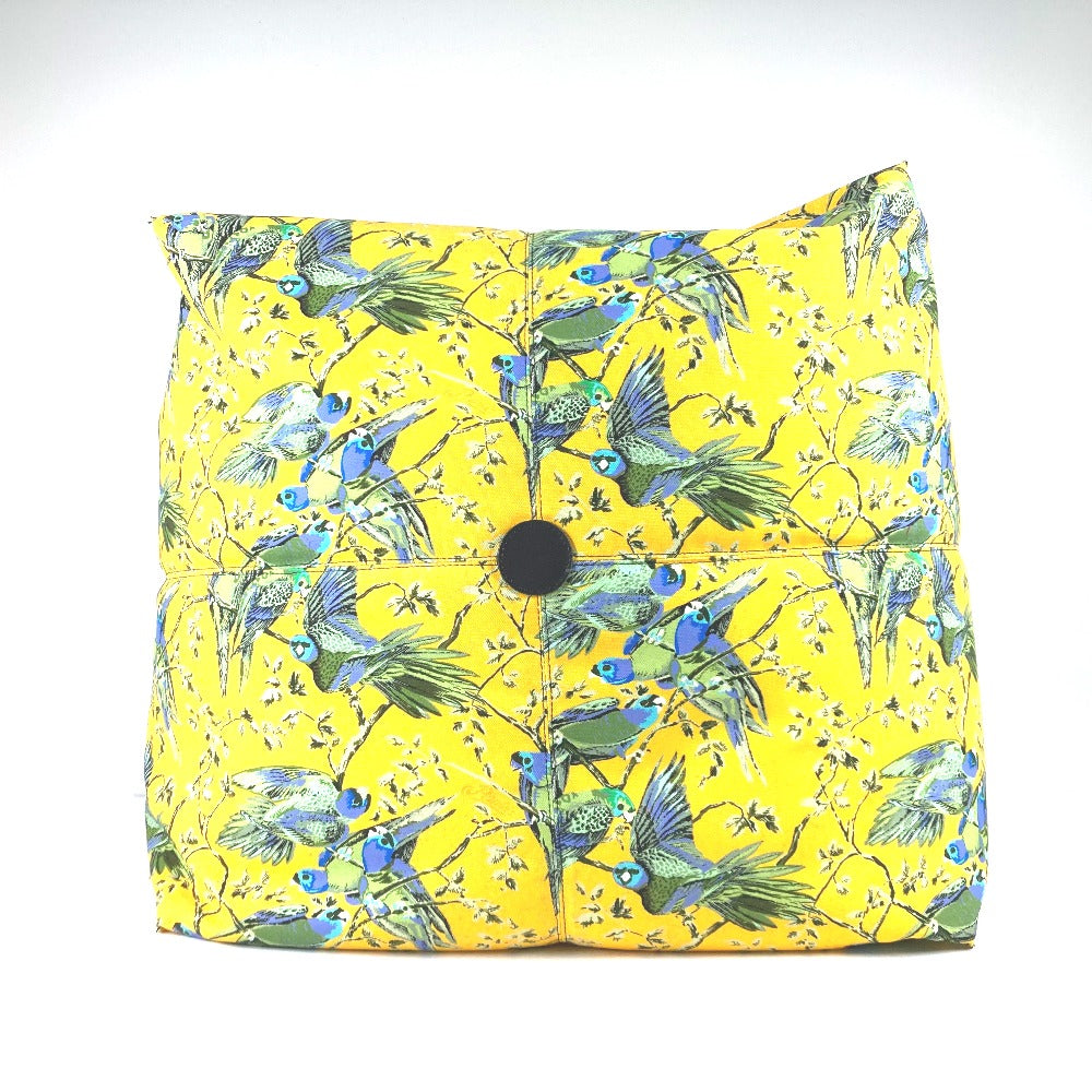 LOEWE Paula's Ibiza Bird Print Big Pillow, Not for Sale, Interior Decor, Novelty Cushion, Canvas, Unisex, Yellow
